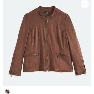 Faux suede jacket